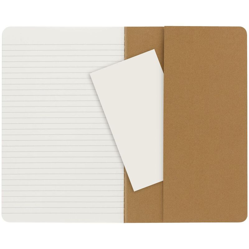 Moleskine Cahier Journals Large Ruled Kraft Brown image number 3